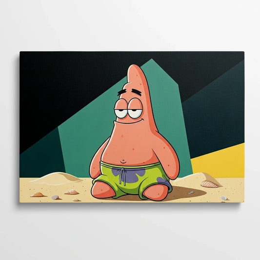 Tablou Modern - Patrick Star Cubist 2 - vedere din fata