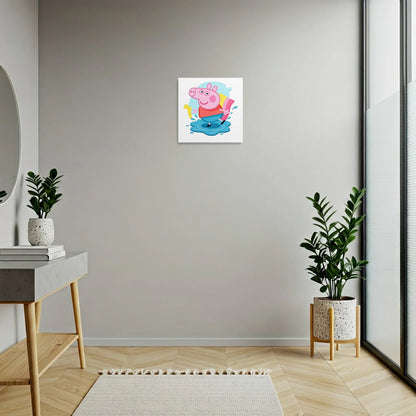 Tablou Modern - Peppa Pig în Joacă cu Apele - vedere hol