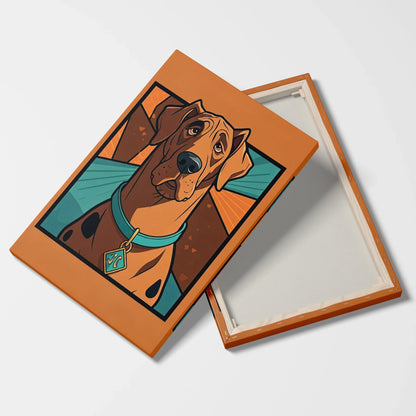 Tablou Modern - Portret Cubist Al Unui Câine Îndrăgit - vedere fata verso