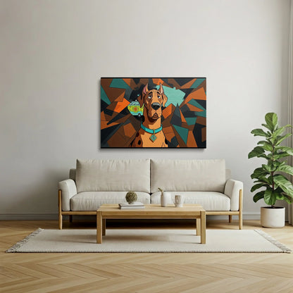 Tablou Modern - Scooby-Doo Cubist Geometric - vedere living
