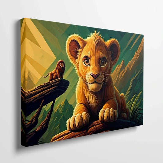 Tabloul Modern - Simba Geometric Cubist - vedere din lateral