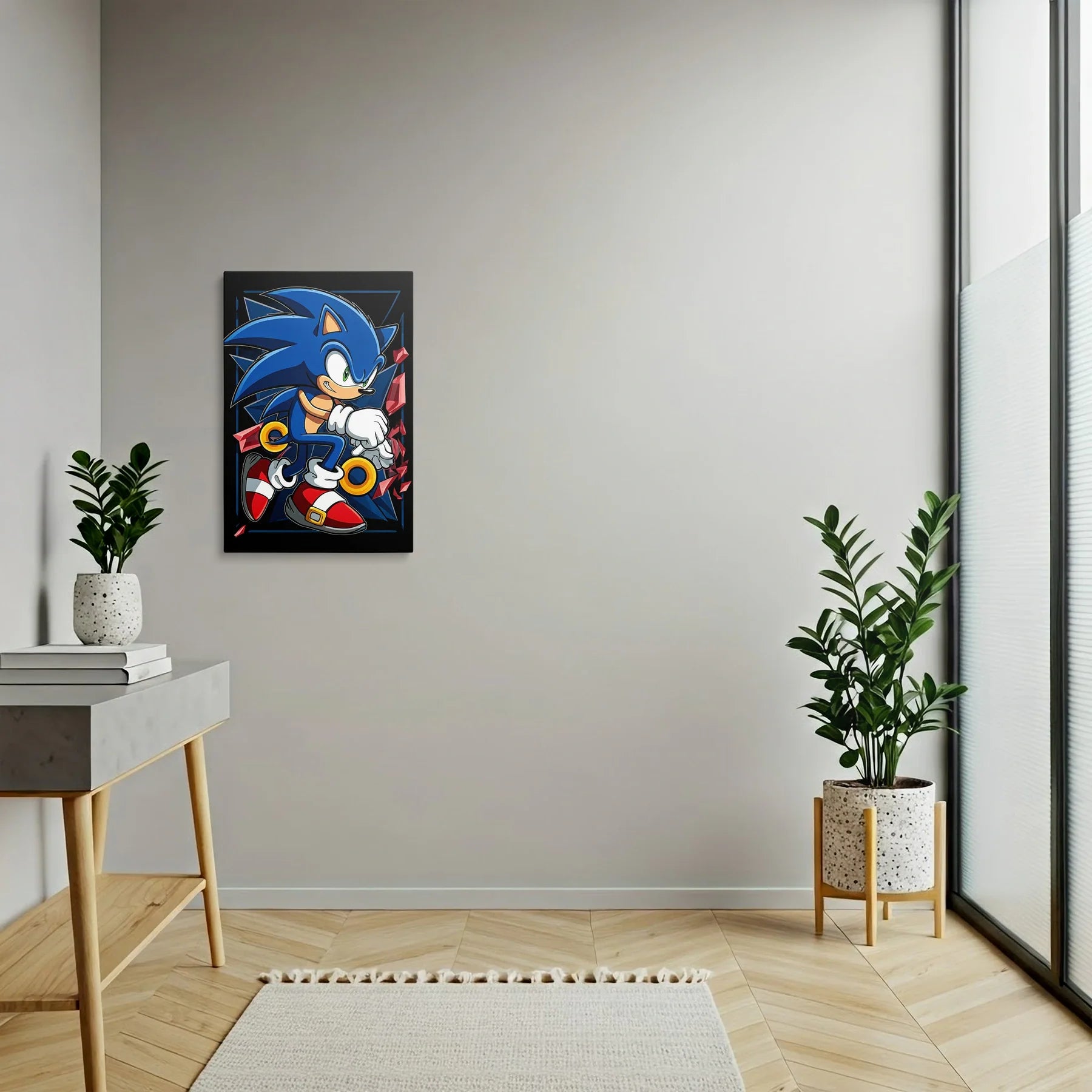 Tablou Modern - Portret Geometric Sonic - vedere hol