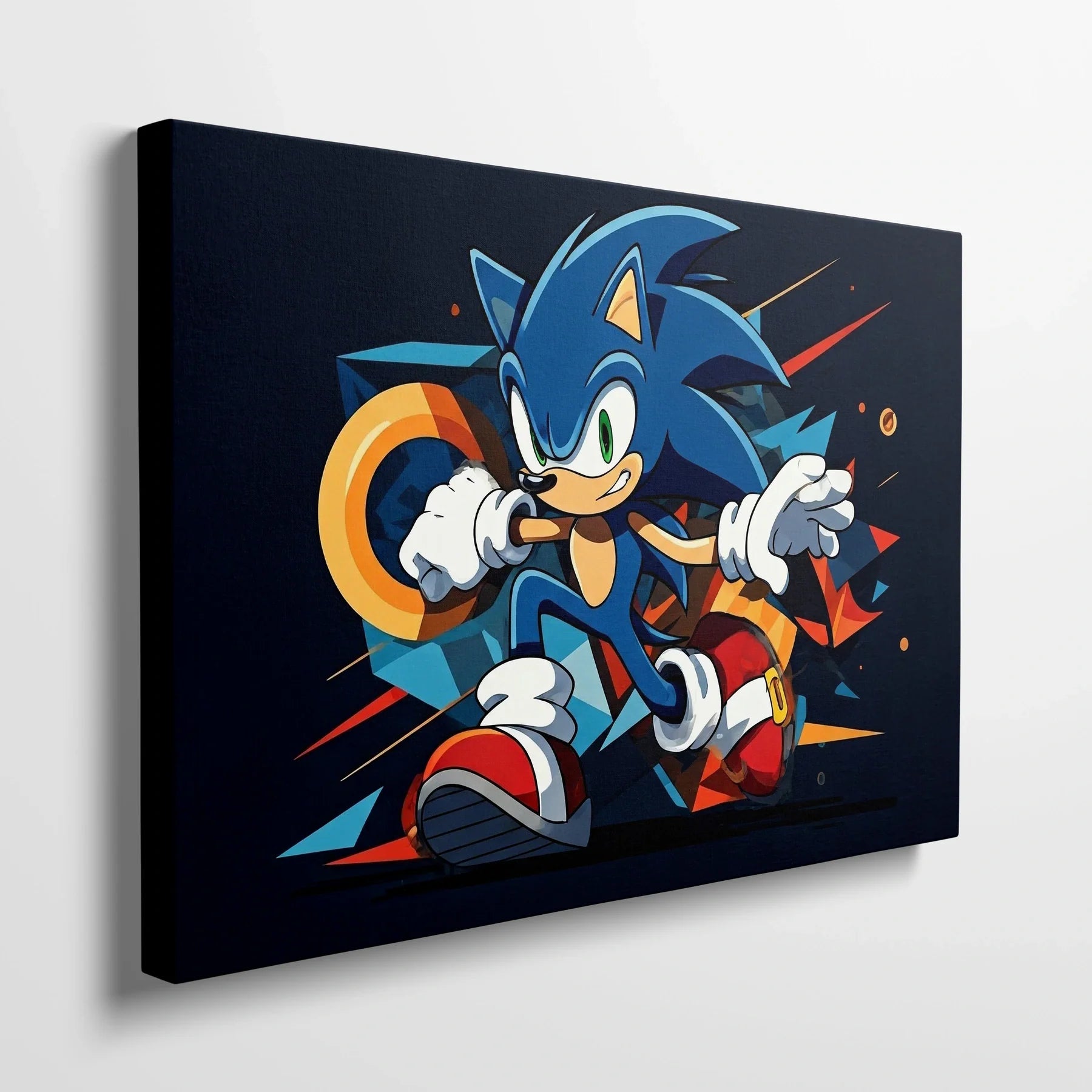 Tablou Modern - Portret Geometric Sonic 2 - vedere din lateral
