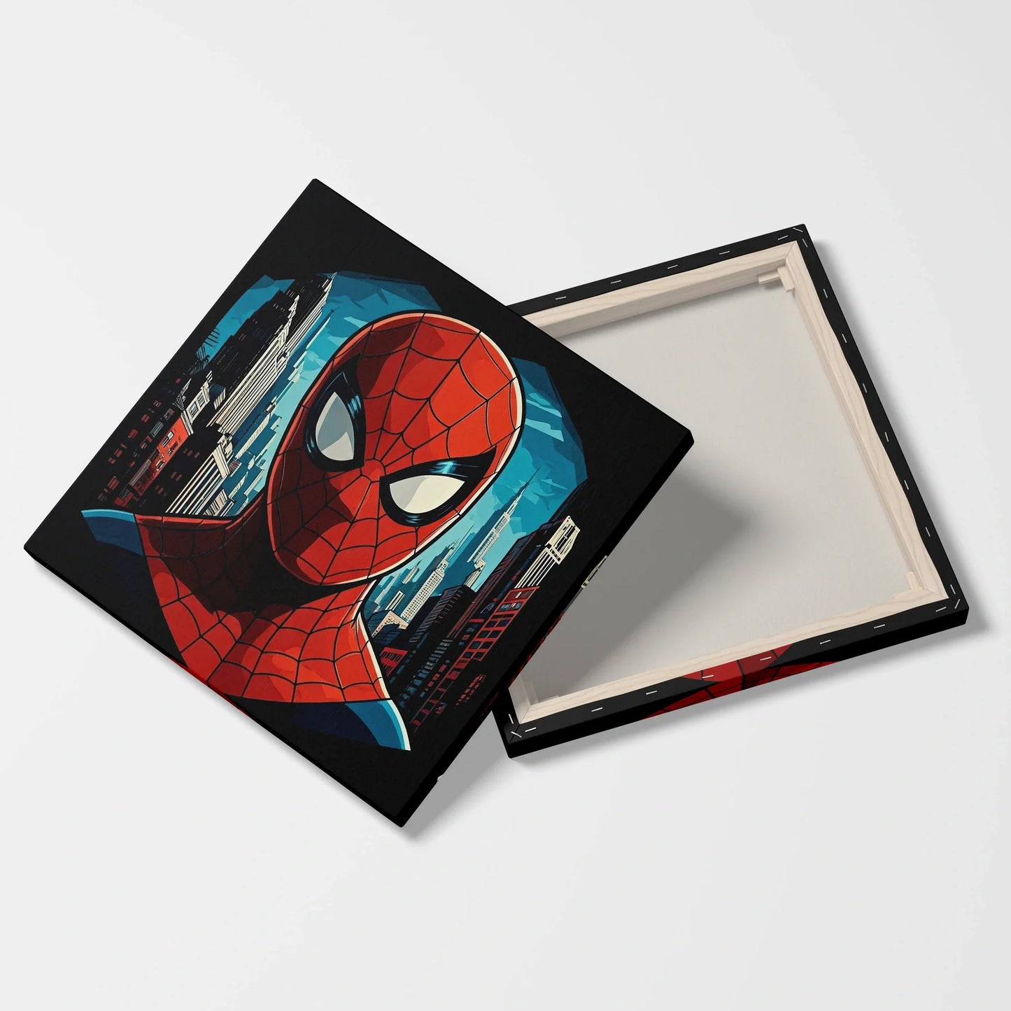 Tabloul Modern - Portret Cubist Spider-Man - vedere fata verso