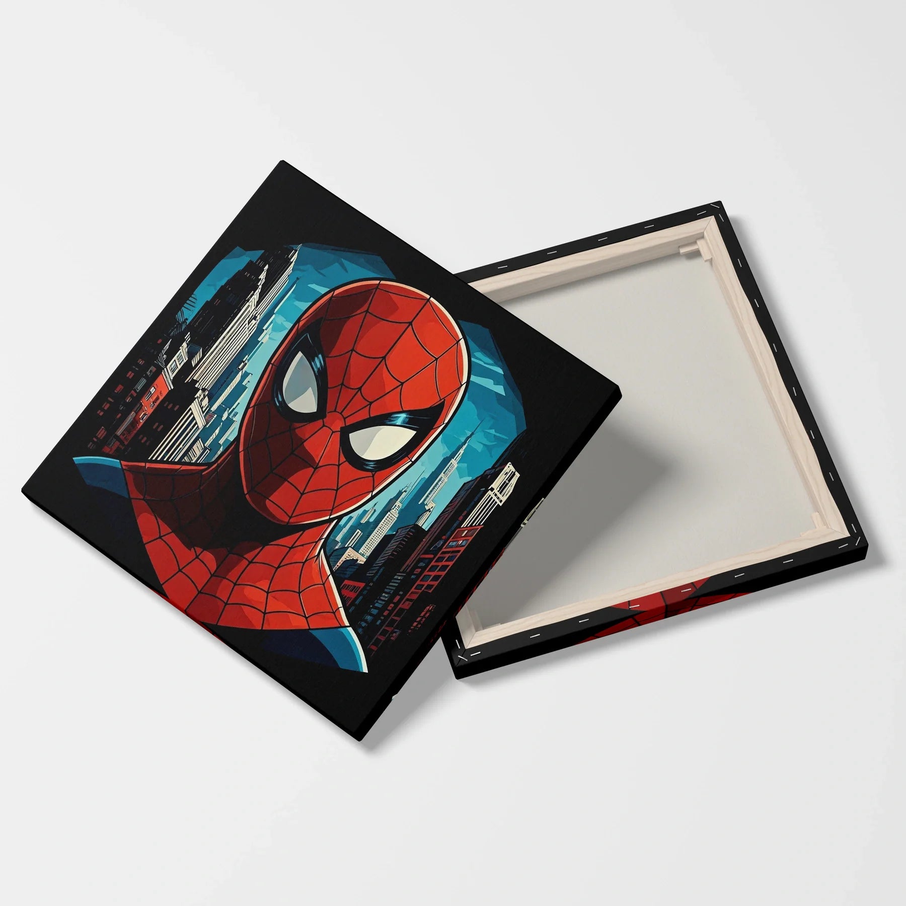 Tabloul Modern - Portret Cubist Spider-Man - vedere fata verso