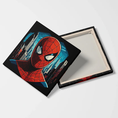 Tabloul Modern - Portret Cubist Spider-Man - vedere fata verso