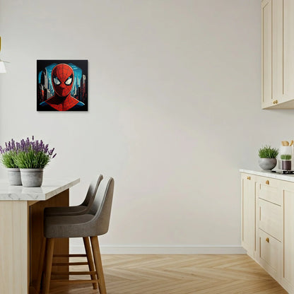 Tabloul Modern - Portret Cubist Spider-Man - vedere bucatarie