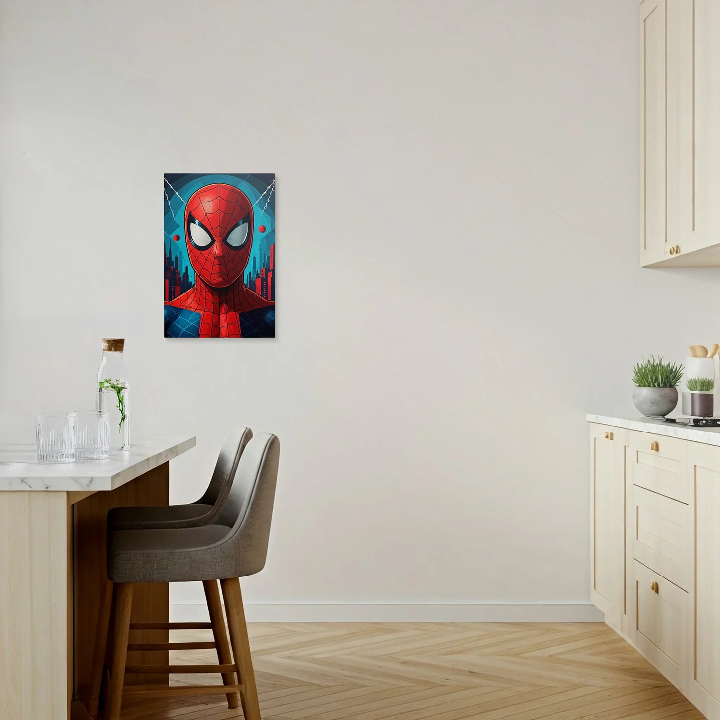 Tablou Modern - Portret Cubist Al Lui Spider-Man - vedere bucatarie