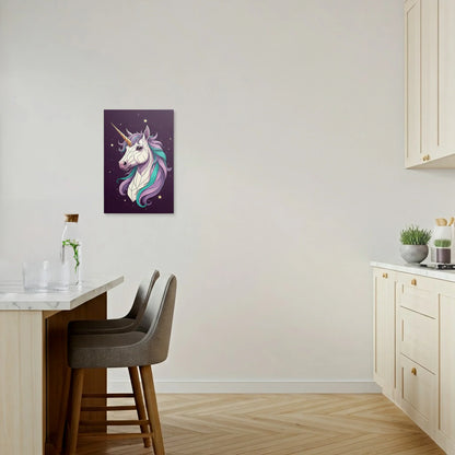 Tablou Modern - Portret Geometric cu Unicorn - vedere bucatarie