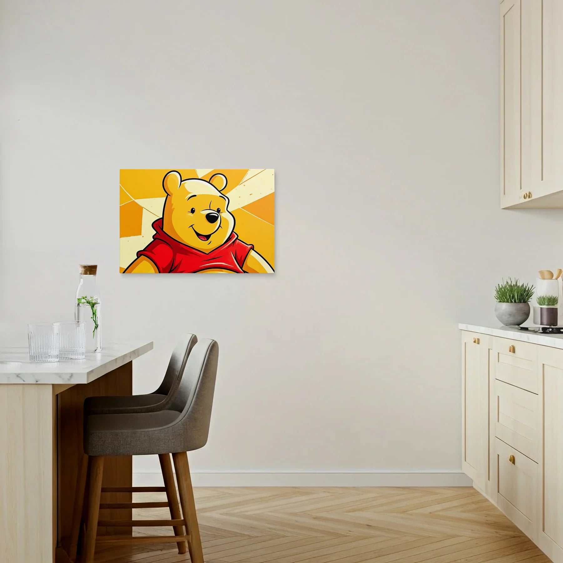 Tablou Modern - Winnie The Pooh Cubist - vedere bucatarie
