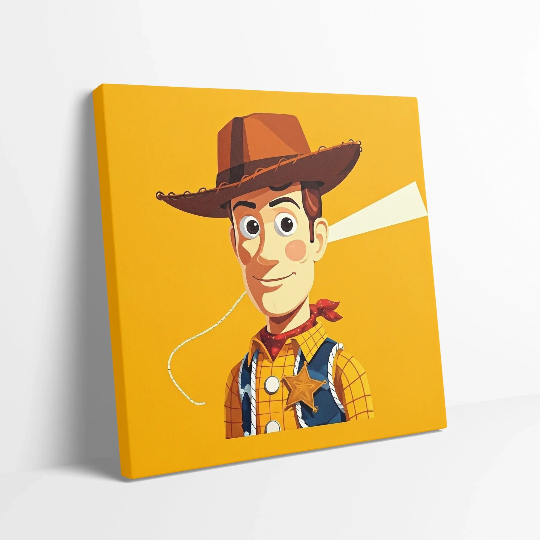 Tablou Modern - Portret Geometric Viu Pentru Copii - vedere din lateral