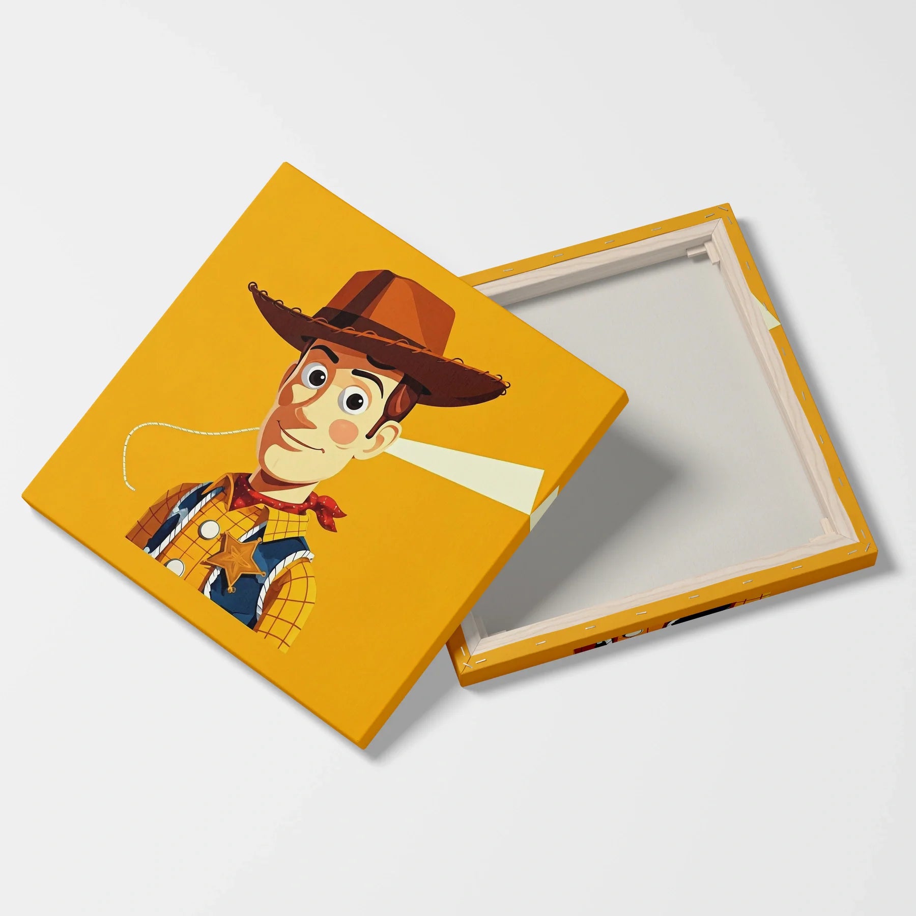 Tablou Modern - Portret Geometric Viu Pentru Copii - vedere fata verso