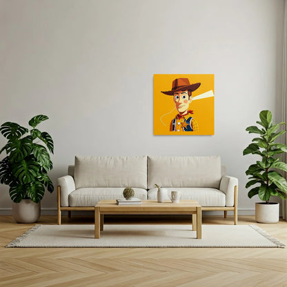 Tablou Modern - Portret Geometric Viu Pentru Copii - vedere living