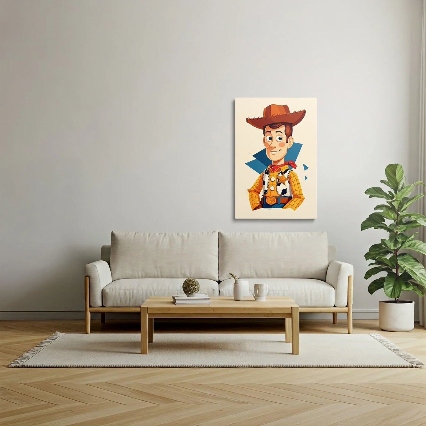 Tablou Modern - Portret Cubist Pentru Copii - vedere living