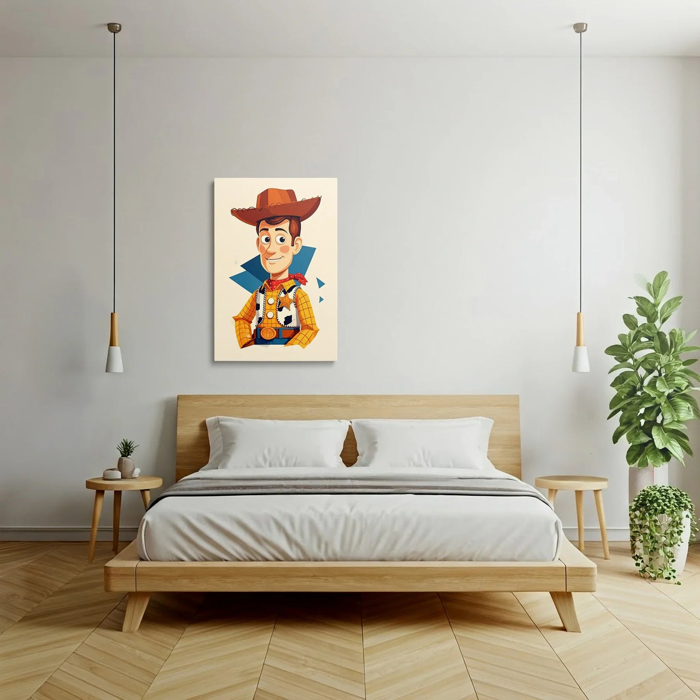Tablou Modern - Portret Cubist Pentru Copii - vedere dormitor