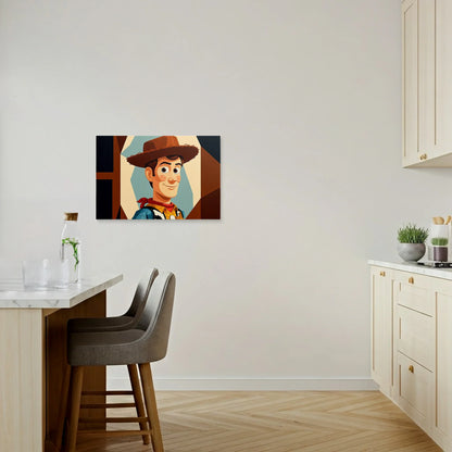 Tablou Modern - Portret Geometric Îndrăzneț Pentru Copii - vedere bucatarie
