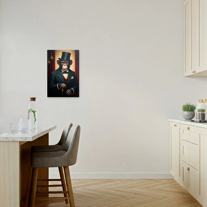 Tablou Modern - Portret Geometric Al Maimuței Aristocrate - vedere bucatarie