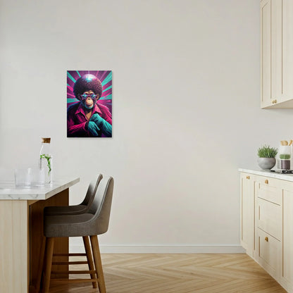 Tablou Modern - Portret Geometric cu Maimuță - vedere bucatarie