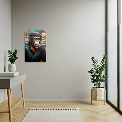 Tablou Modern - Portret Geometric de Maimuță 10 - vedere hol