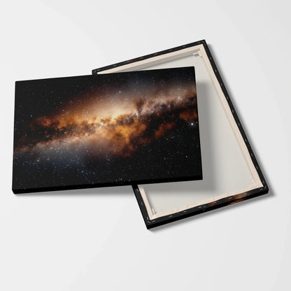 Tablou Peisaje - Galaxia Expresivă în Culori Cosmice - vedere fata verso
