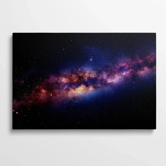 Tablou Peisaje - Galaxii în Noaptea Cosmică - vedere din fata