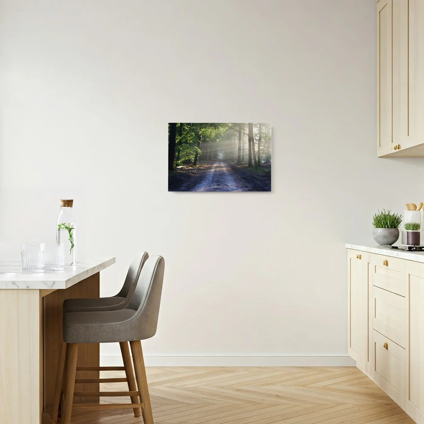 Tablou - Oază Verde Luminată Vedere Colt