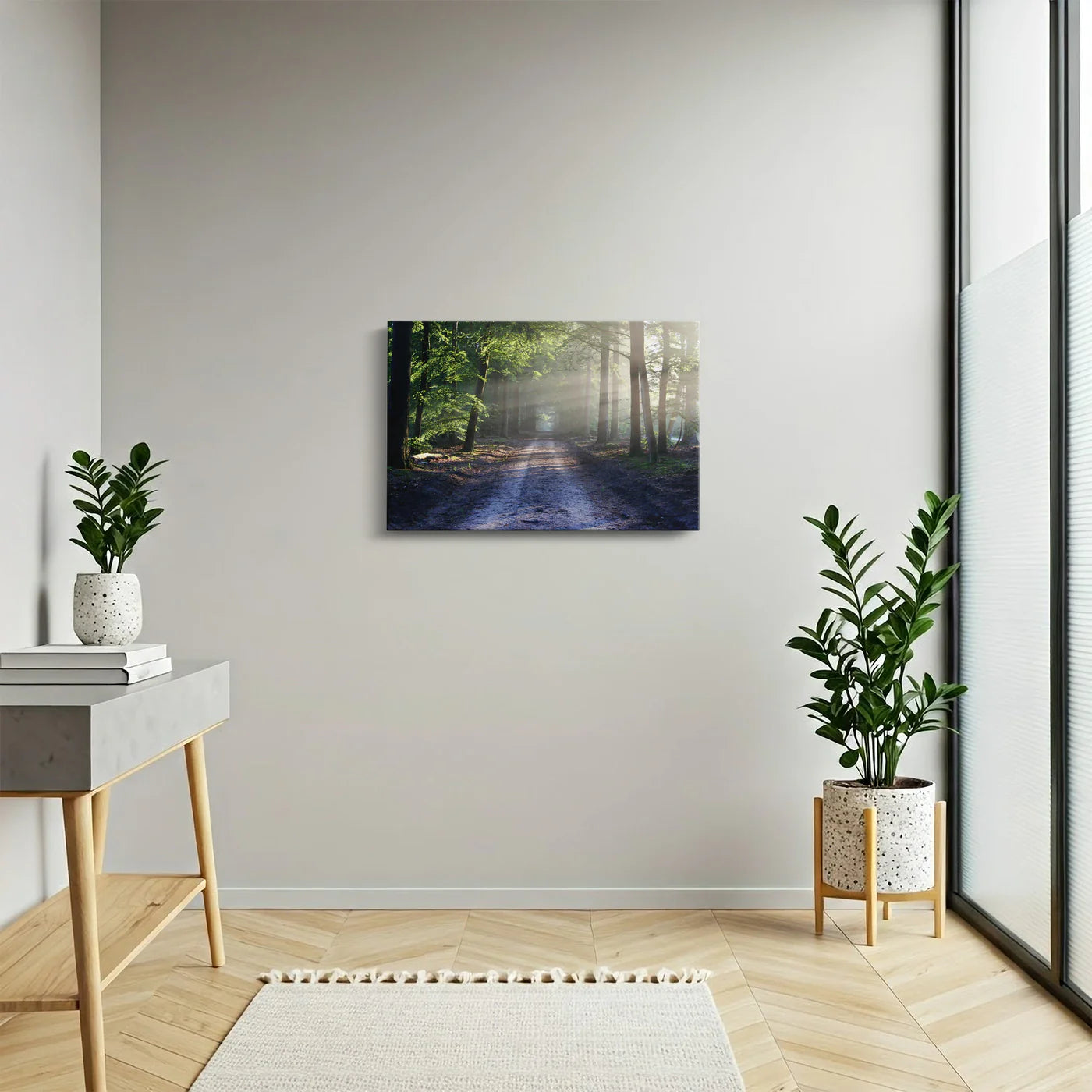 Tablou - Oază Verde Luminată Vedere Hol