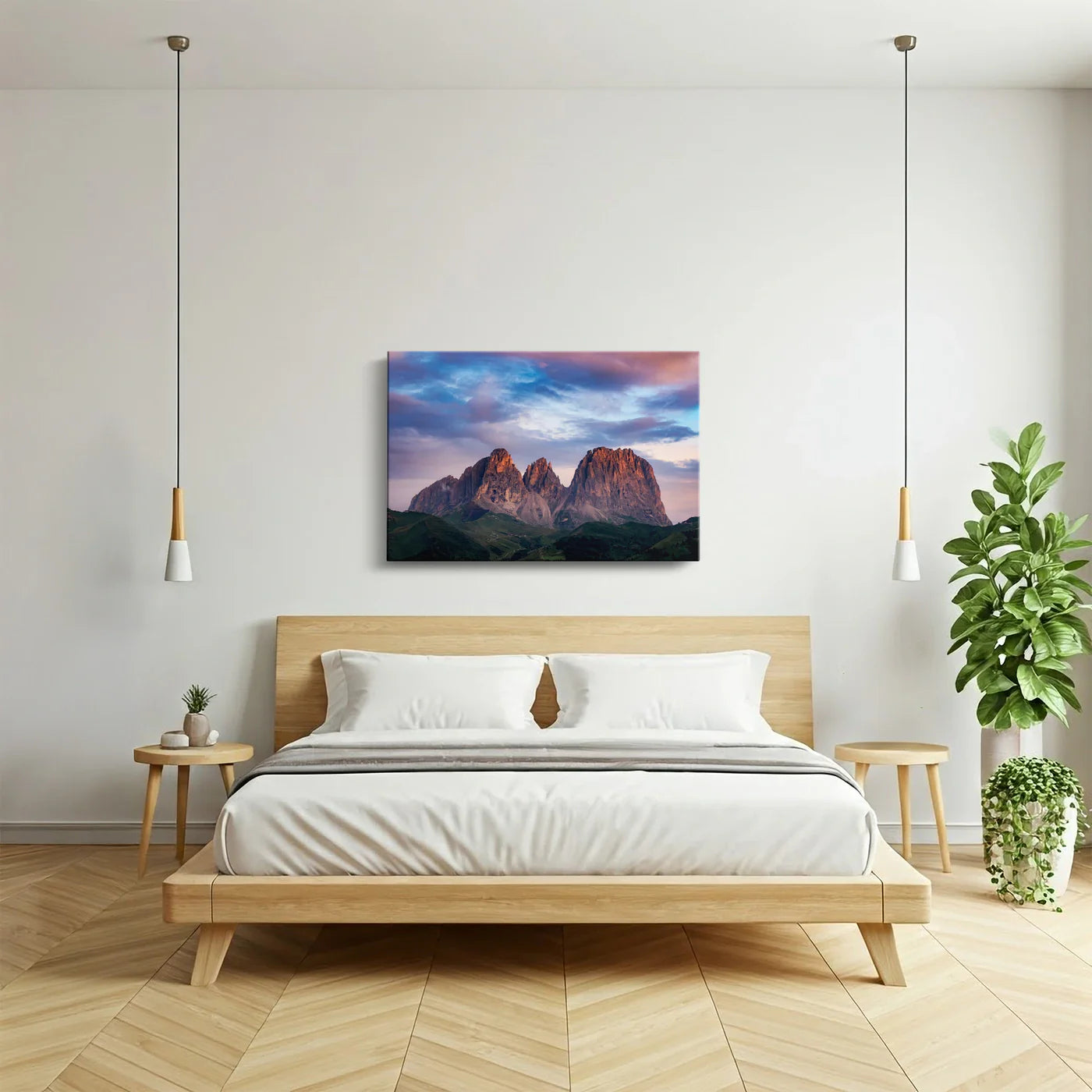 Tablou - Majestic Mountain Serenity Vedere Lateral