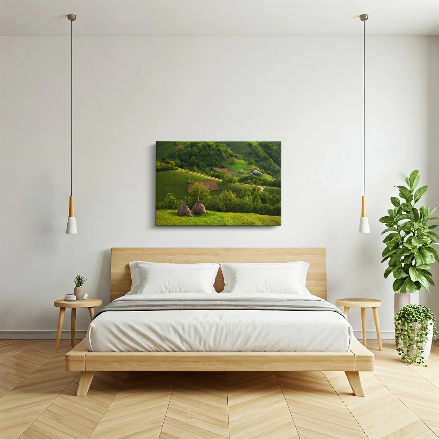 Tablou - Peisaj Rustic Idilic Vedere Lateral