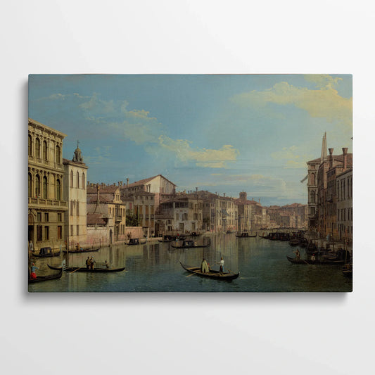 Tablou picturi celebre - Canalul mare din Veneția, Canaletto - vedere din fata