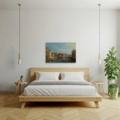 Tablou picturi celebre - Canalul mare din Veneția, Canaletto - vedere dormitor