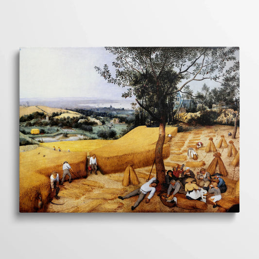 Tablou picturi celebre - Recolta, P. Bruegel - vedere din fata