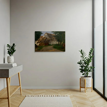 Tablou picturi celebre - Ferma la intrarea pădurii, Dufau - vedere hol