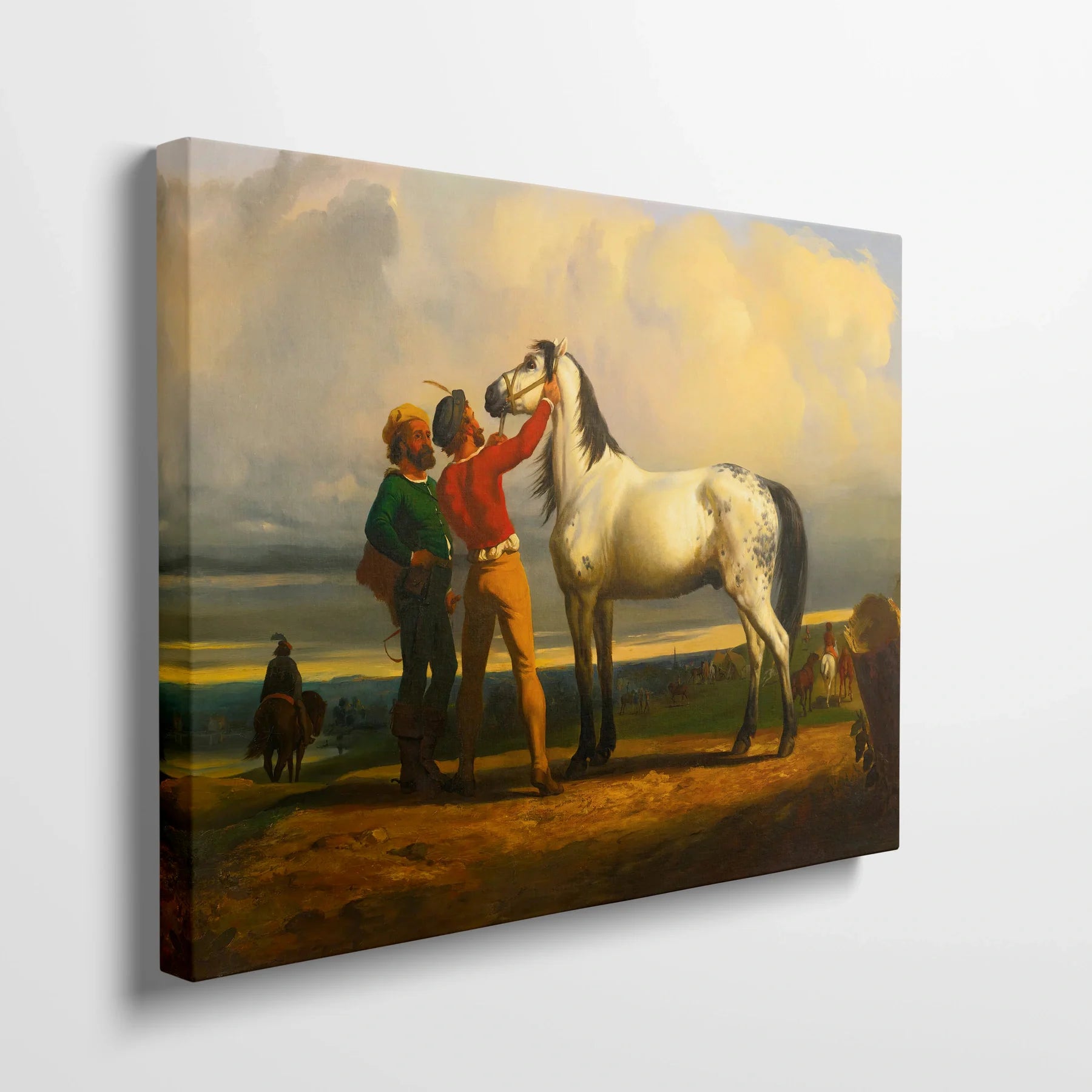 Tablou picturi celebre - Calul gri (La târgul cailor), R. Bonheur - vedere din lateral