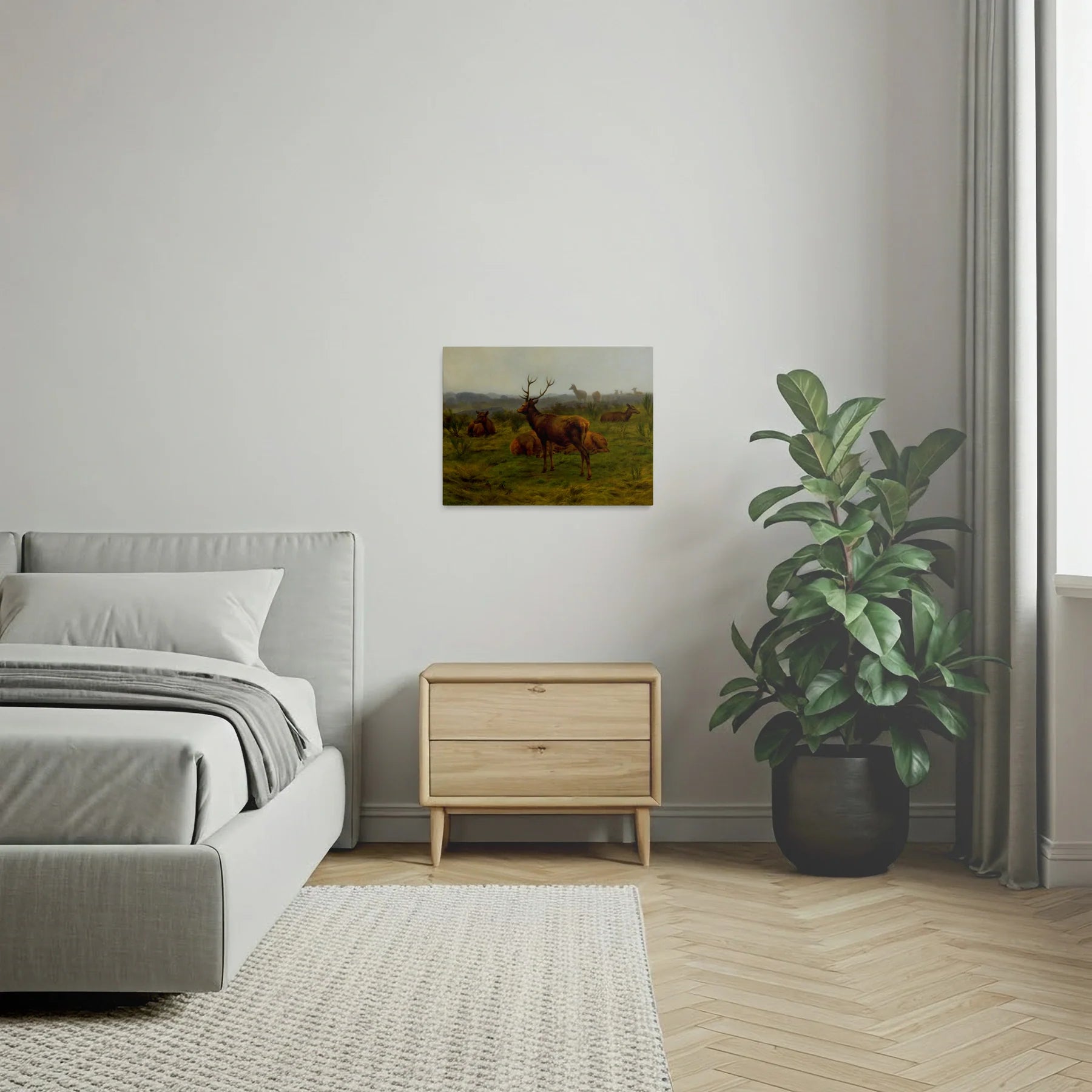 Tablou picturi celebre - Monarhul turmei, R. Beaugrand - vedere dormitor