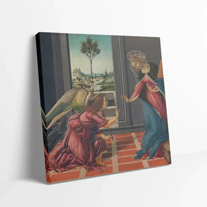 Tablou picturi celebre - Anunțul Fecioarei, Botticelli - vedere din lateral
