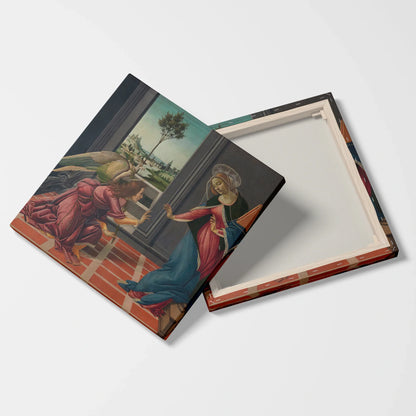 Tablou picturi celebre - Anunțul Fecioarei, Botticelli - vedere fata verso