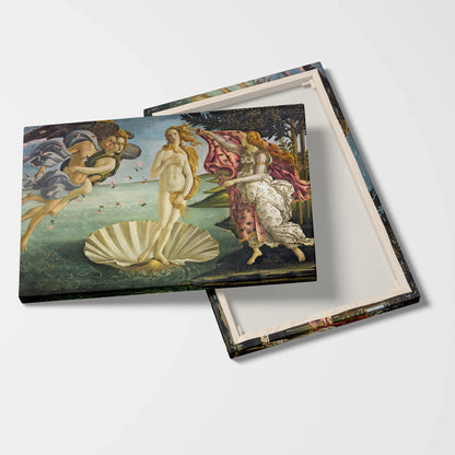 Tablou picturi celebre - Nașterea Lui Venus, Botticelli - vedere fata verso