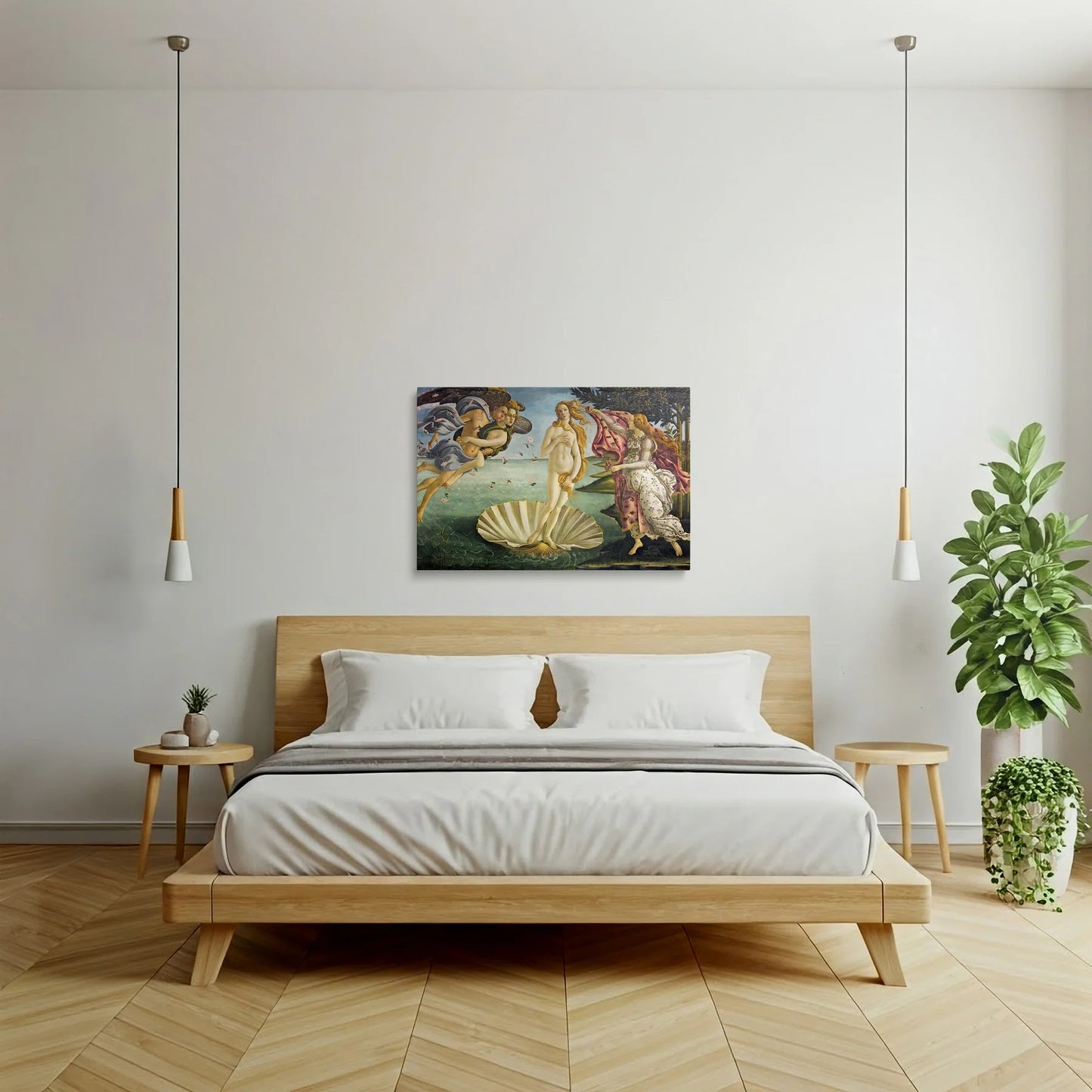 Tablou picturi celebre - Nașterea Lui Venus, Botticelli - vedere dormitor