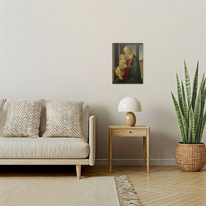 Tablou picturi celebre - Madonna și Copilul, Botticelli - vedere living