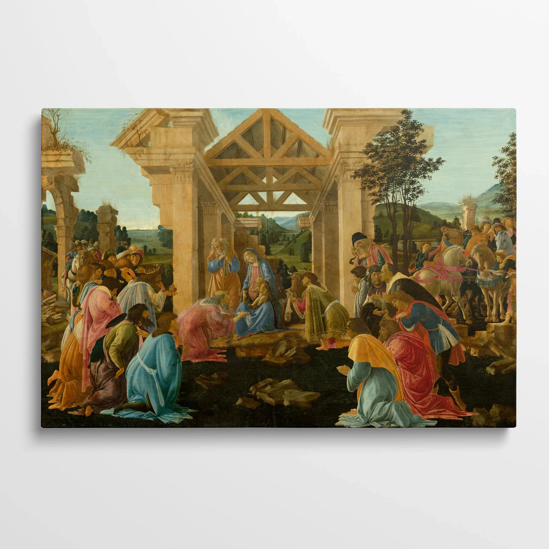 Tablou picturi celebre - Venerarea Magilor, Botticelli - vedere bucatarie