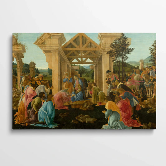 Tablou picturi celebre - Venerarea Magilor, Botticelli - vedere bucatarie