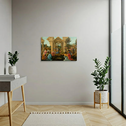 Tablou picturi celebre - Venerarea Magilor, Botticelli - vedere dormitor