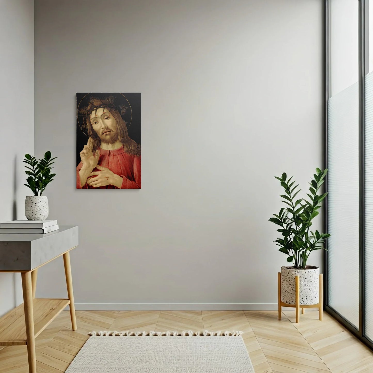 Tablou picturi celebre - Hristos Înviat, Botticelli - vedere dormitor