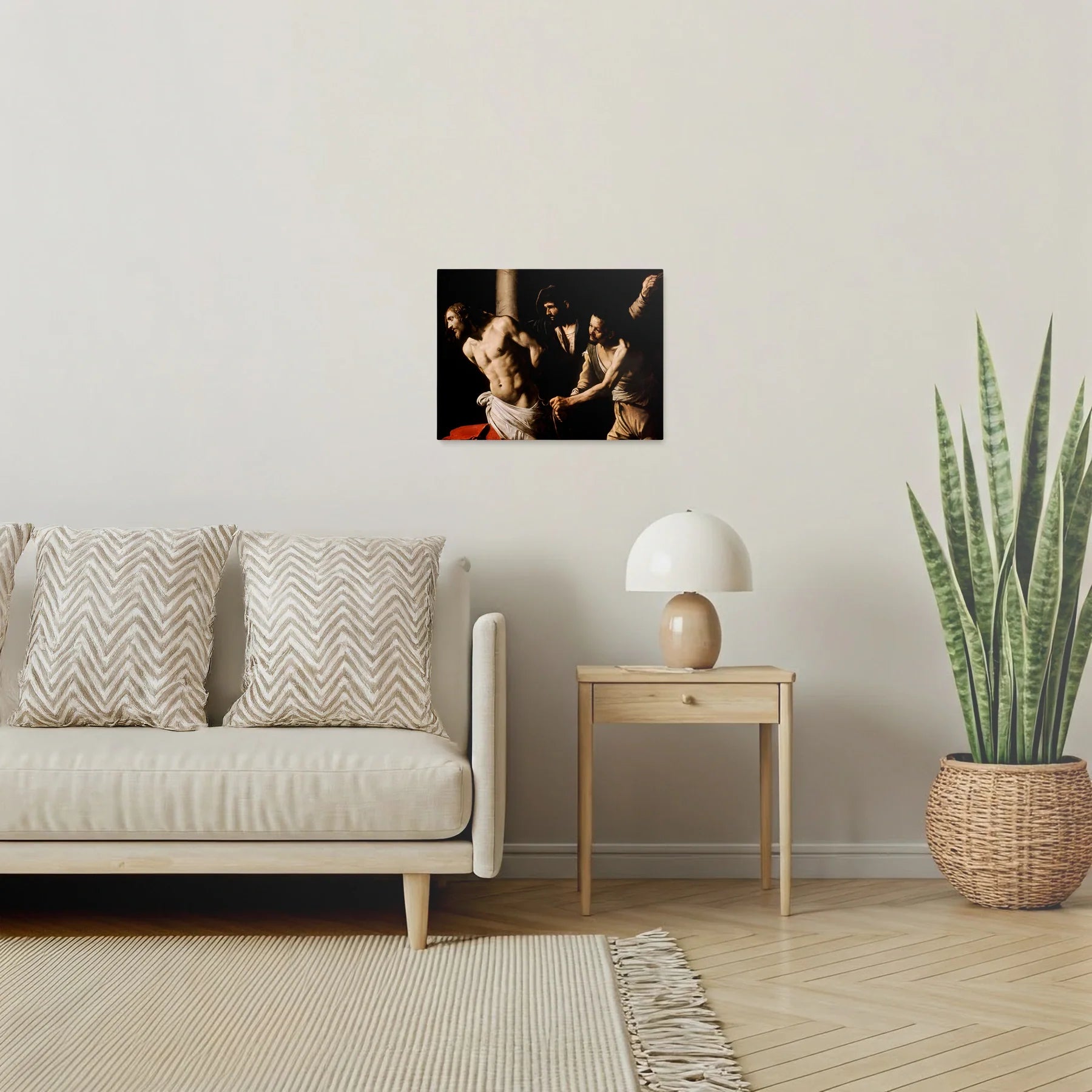Tablou picturi celebre - Hristos la stâlp, Caravaggio - vedere living