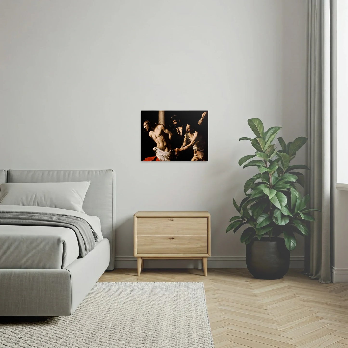 Tablou picturi celebre - Hristos la stâlp, Caravaggio - vedere dormitor