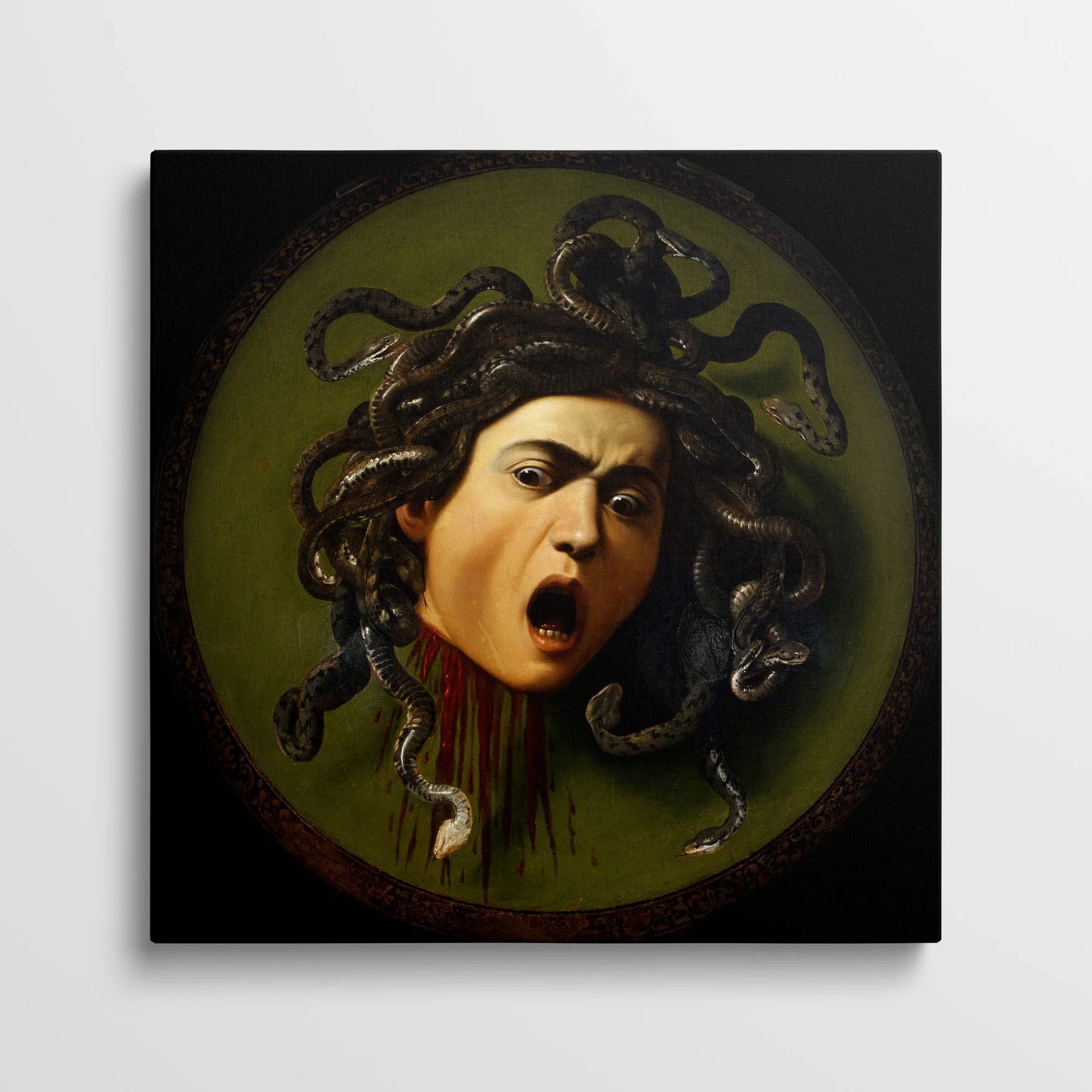 Tablou picturi celebre - Medusa, Caravaggio - vedere din fata