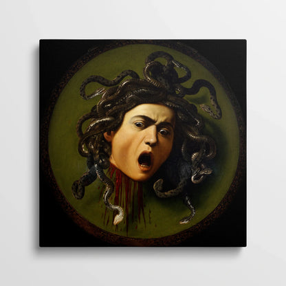 Tablou picturi celebre - Medusa, Caravaggio - vedere din fata
