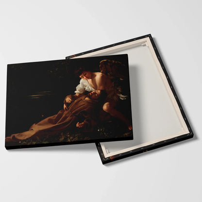 Tablou picturi celebre - Sf. Francisc din Assisi în extaz, Caravaggio - vedere fata verso