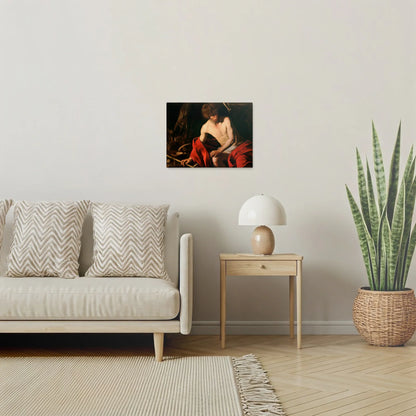 Tablou picturi celebre - Sfântul Ioan Botezătorul, Caravaggio - vedere living